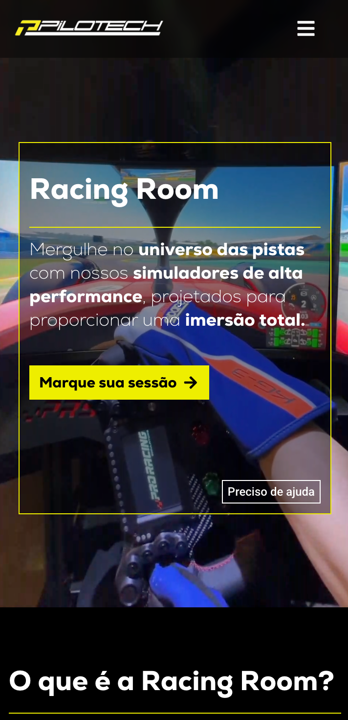 landing page com sistema de agendamento - Pilotech