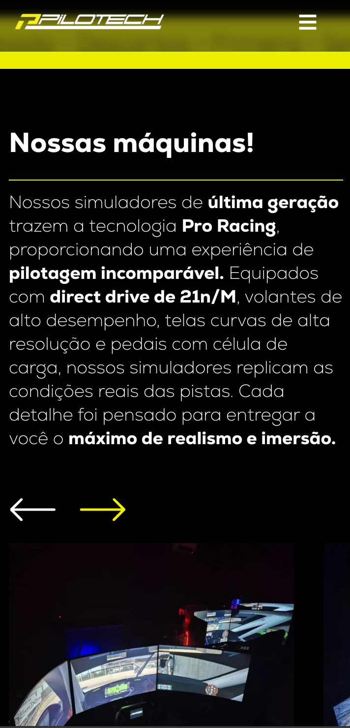 landing page com sistema de agendamento - Pilotech